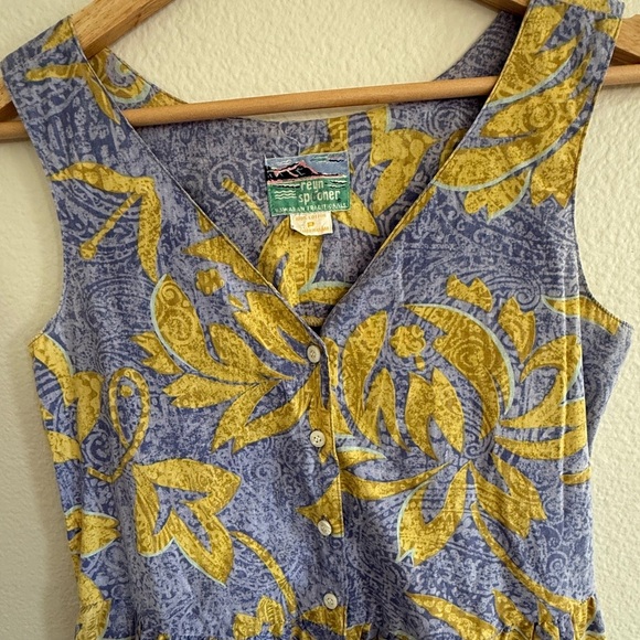 Vintage 90’s Reyn Spooner Cotton Jumpsuit Sz P - Picture 5 of 11